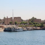 Blick auf Luxor vom Nil aus - Ägypten