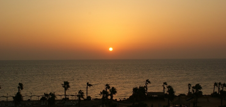 Sonnenuntergang am Strand bei Hurghada - Sonnenuntergangstour